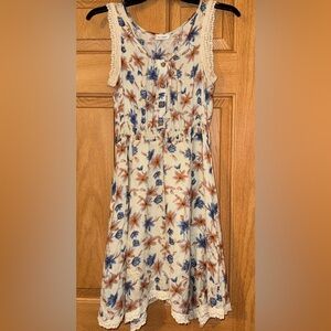 Blu Pepper Blue and Yellow Sleeveless Sundress